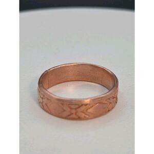 Vintage Copper Cigar Band Ring Size 7 3/4